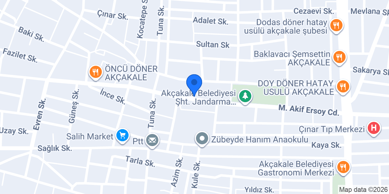 Akay Eczanesi konumu