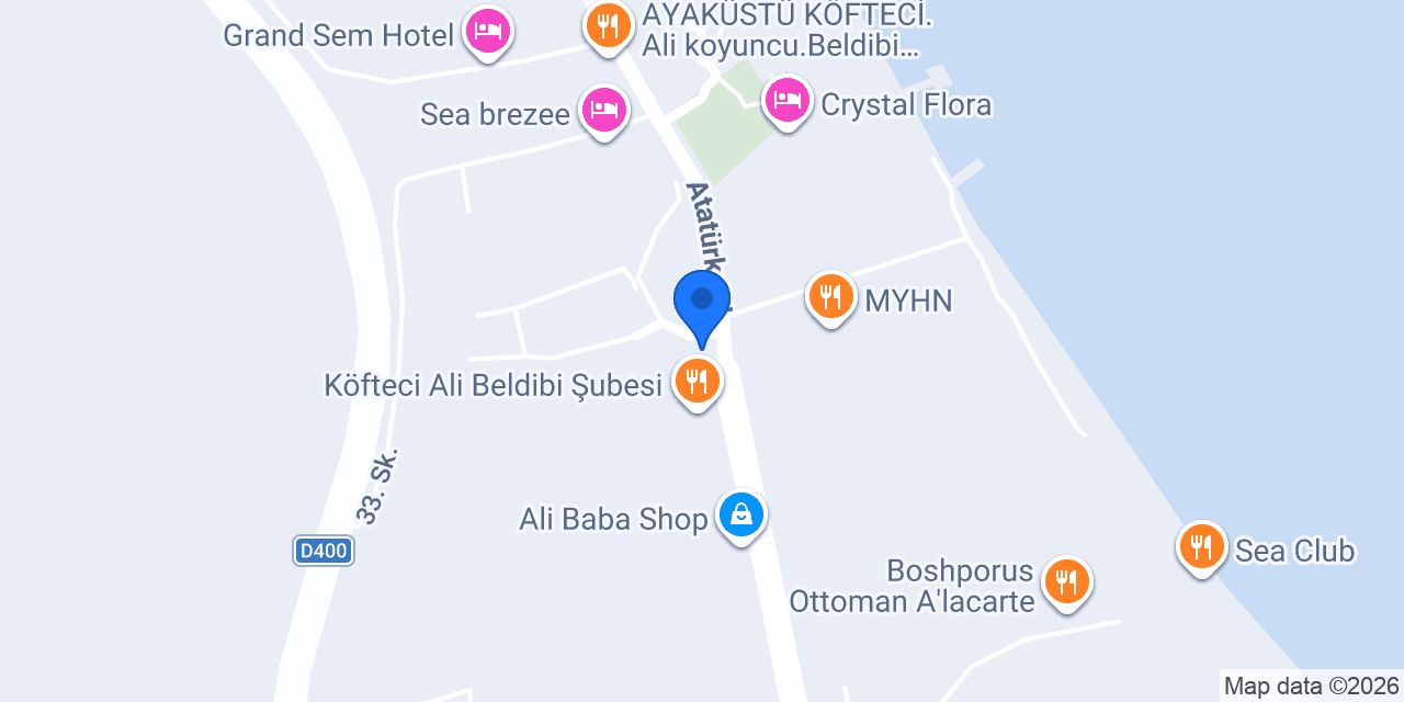 İmeros Hotel Beldibi - Kemer - Bungalov konumu