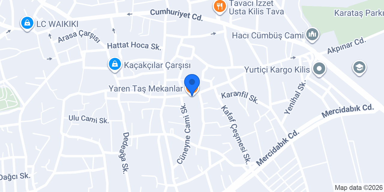 Yaren Taş Mekanlar konumu