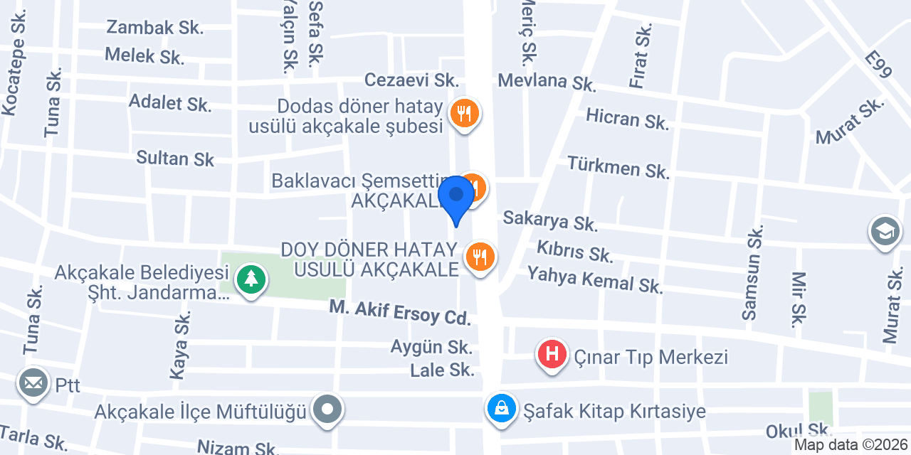 CDN TELEKOM AKÇAKALE konumu