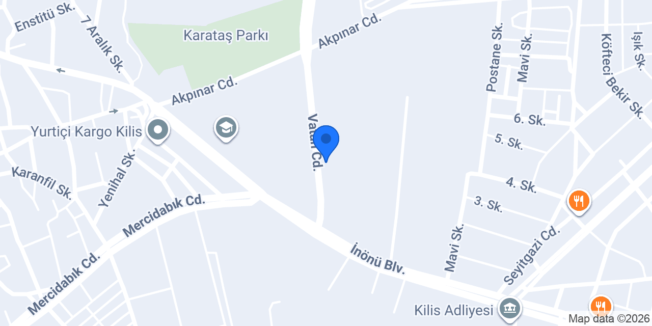 KİLİS 1. NOTERLİĞİ konumu