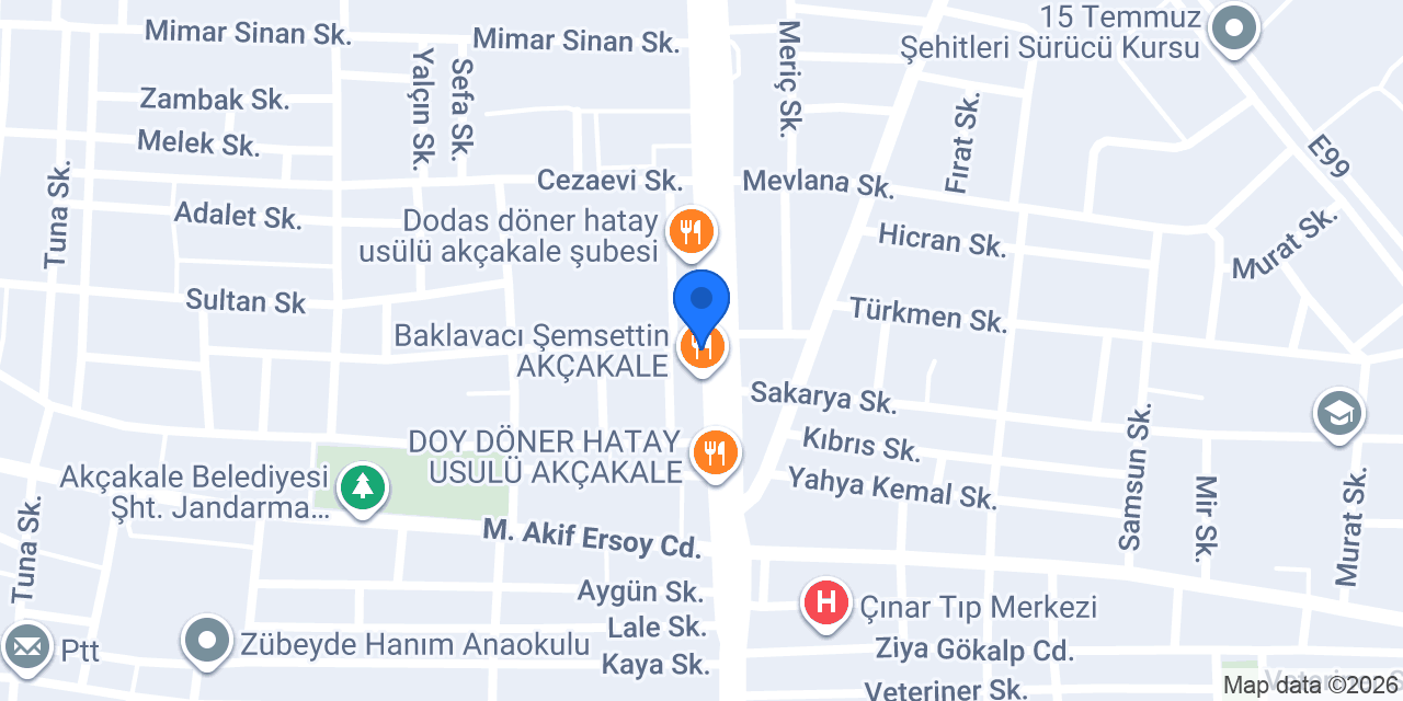 Paşa bey baklava konumu