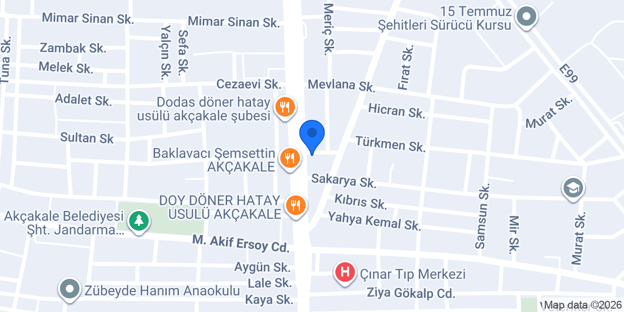 AKÇAKALE ÇİÇEKÇİ MUSTAFA FLOWERS konumu