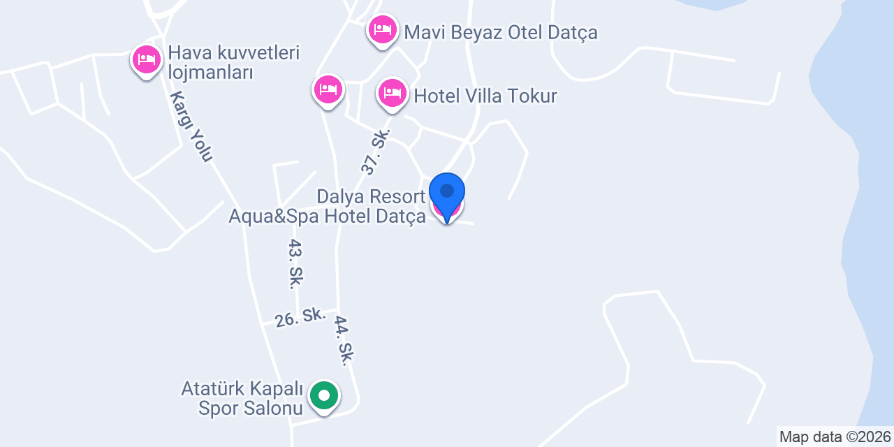 Dalya Resort Aqua&Spa Hotel Datça konumu