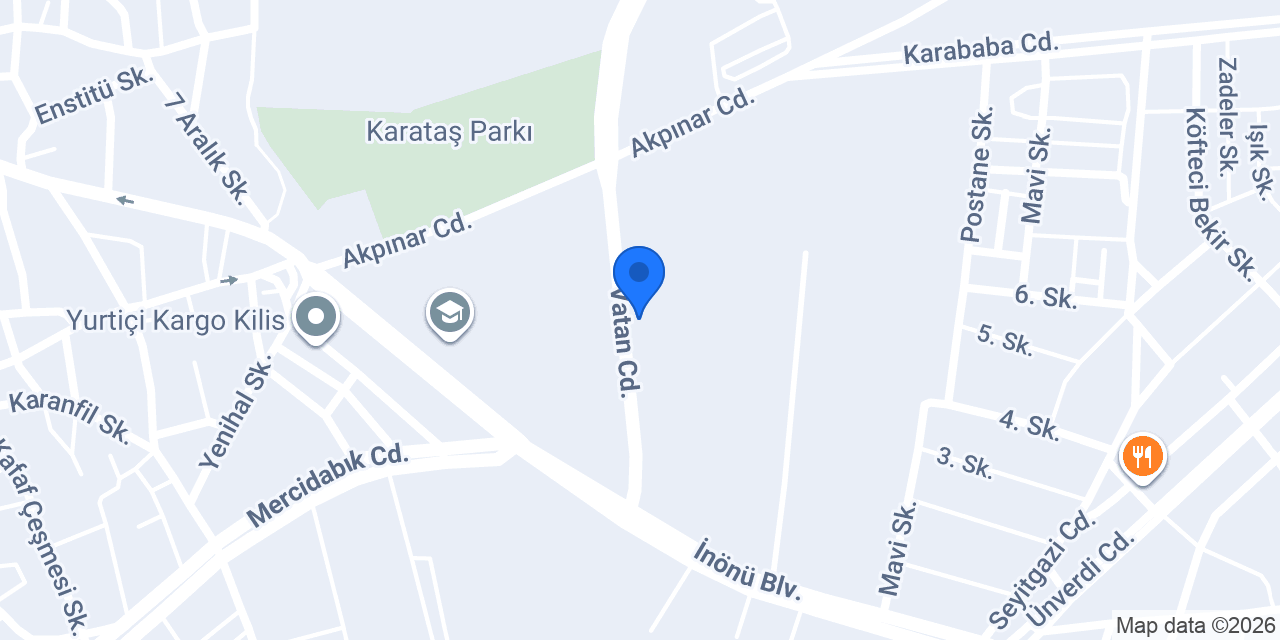 Kilis Halk Eğitim Merkezi konumu