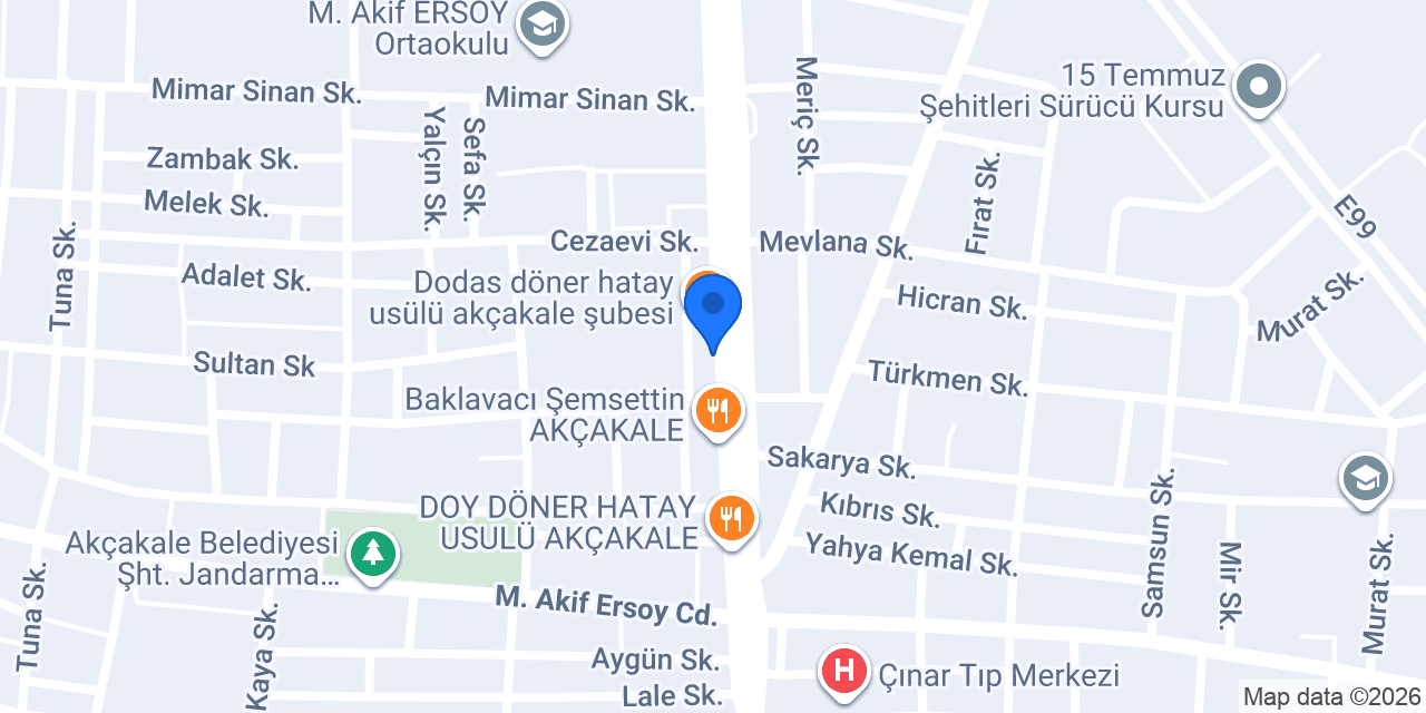 DenizBank Akçakale Şubesi konumu