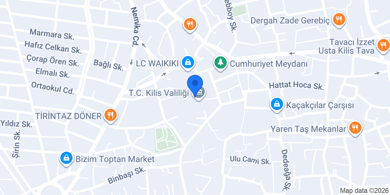 Kilis Adliye Sarayı konumu