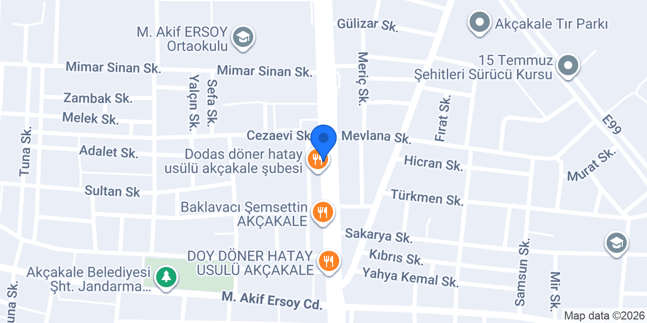 AKÇAKALE SOLHAN EMLAK konumu