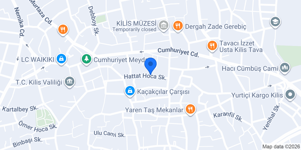 Tuğba Bayan Terzisi konumu