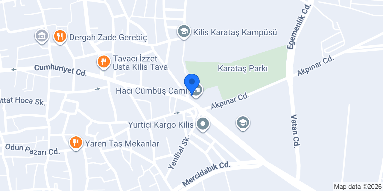 KİLİS SÜRÜCÜ KURSU konumu
