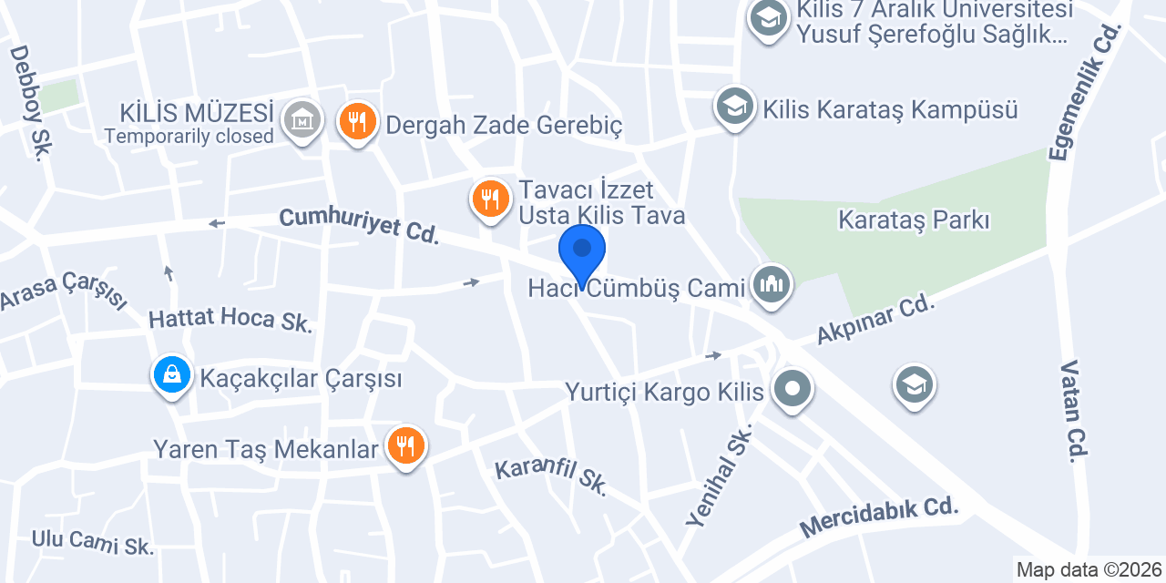 FuzulEv Kilis Şube konumu