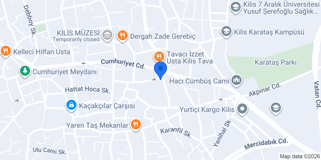 Kilis Çiçekçi: Mislina Çiçek Evi konumu