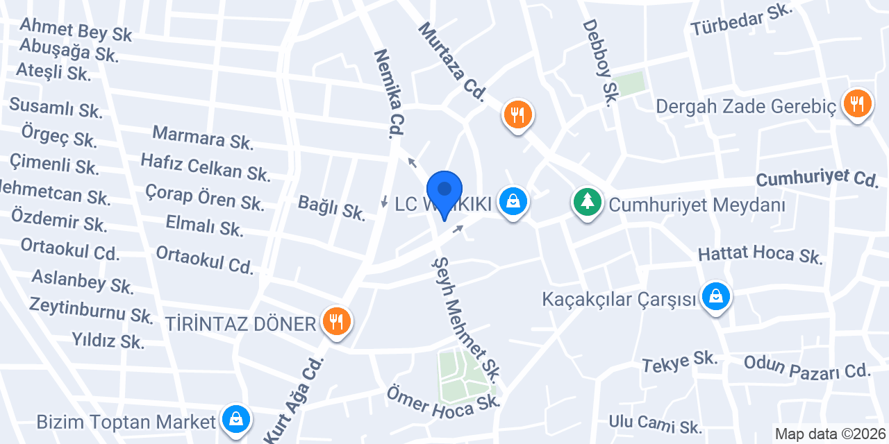 Şehitler Abidesi Parkı konumu