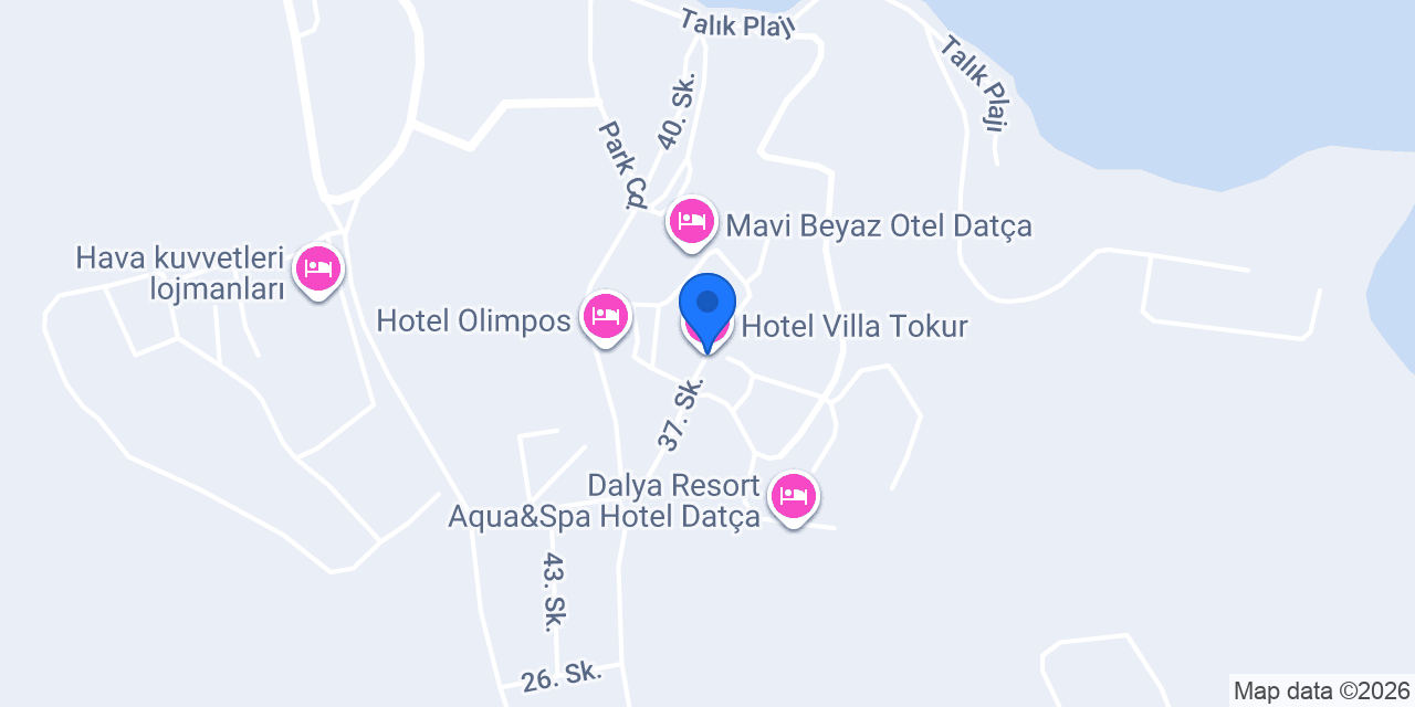 Hotel Villa Tokur konumu