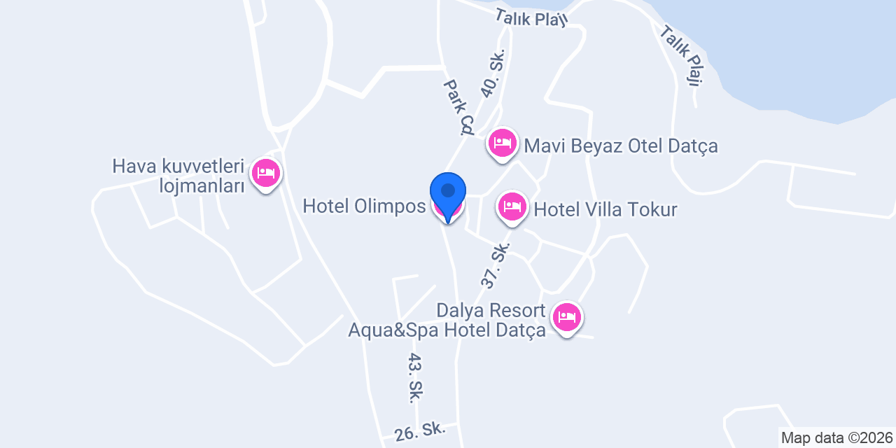 Hotel Olimpos konumu