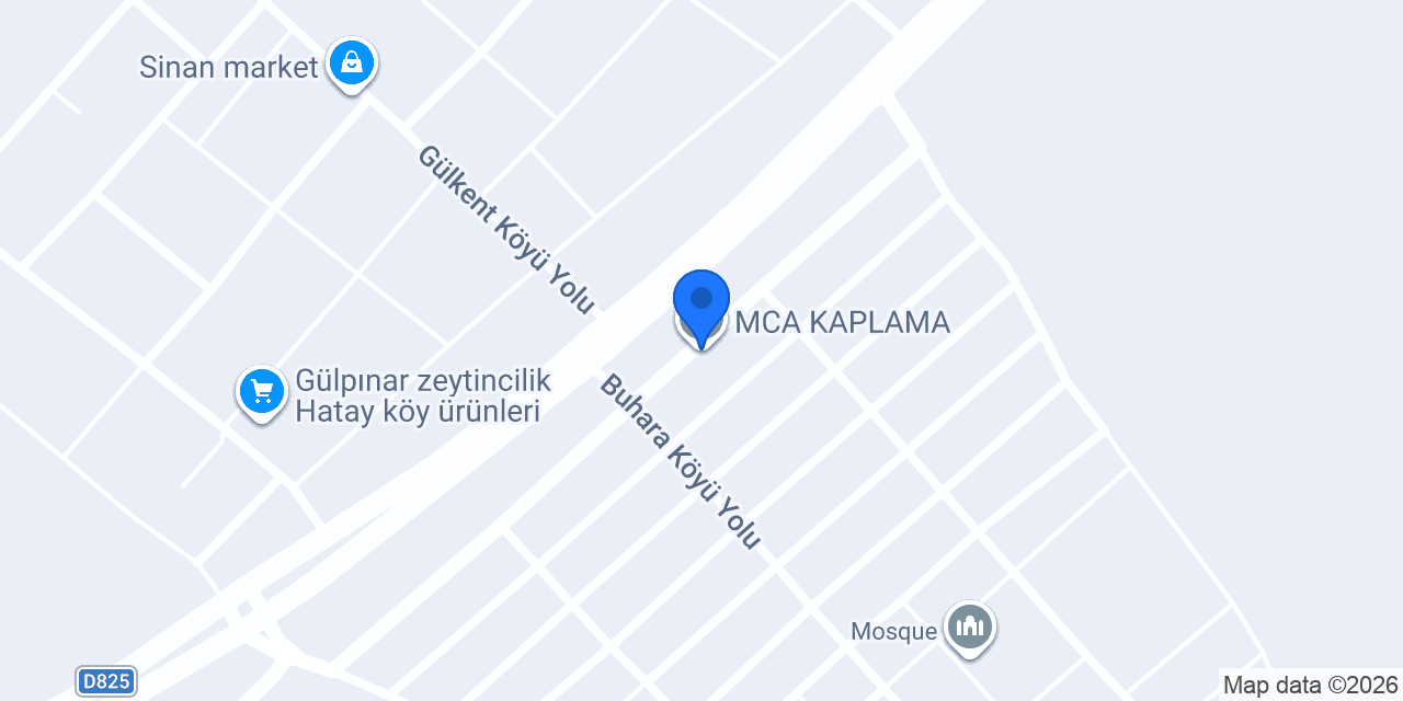 MCA KAPLAMA konumu