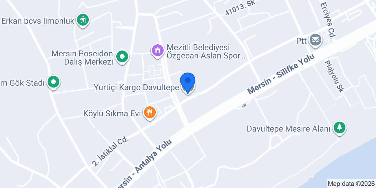 Yurtiçi Kargo Davultepe konumu