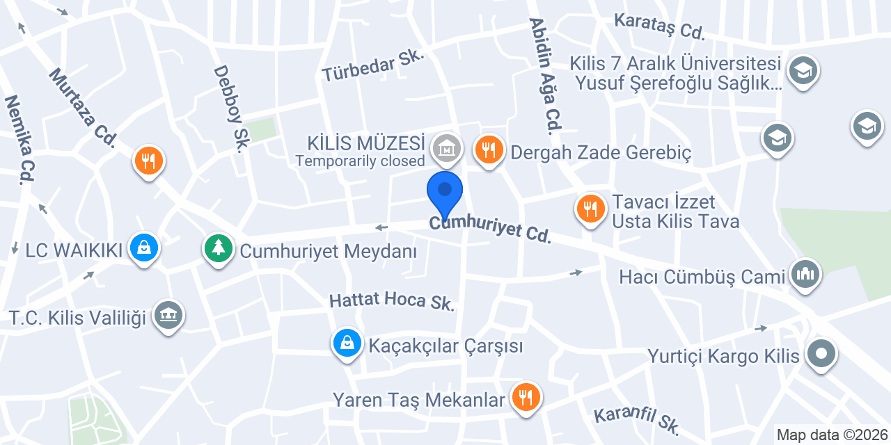 Gümüşoğlu Baklava konumu
