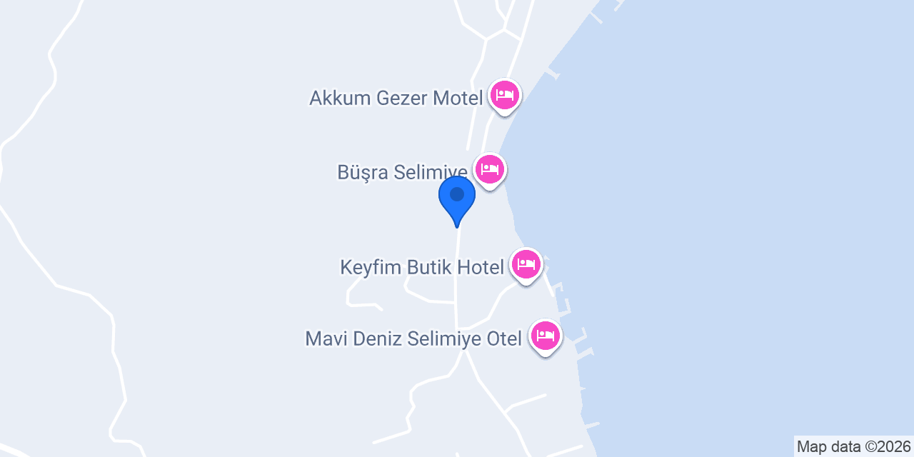 Ege Motel Selimiye konumu