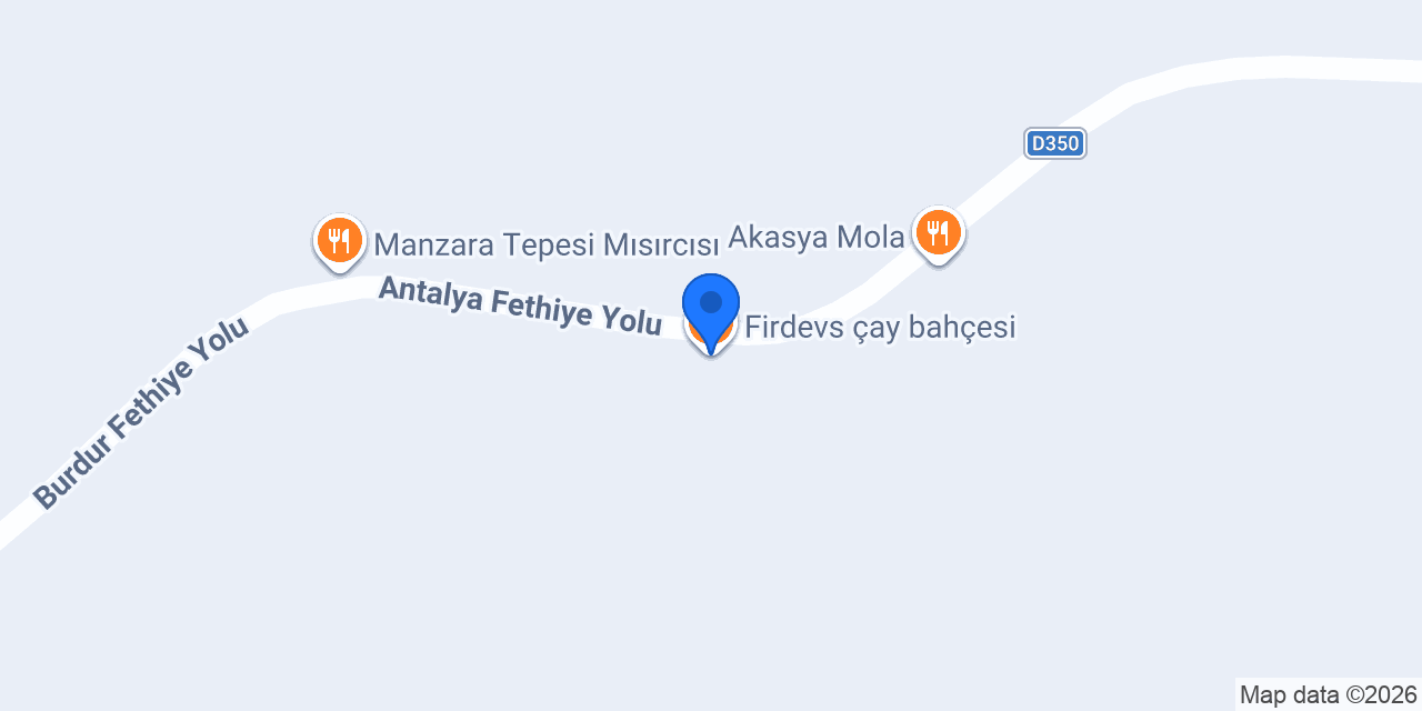Firdevs çay bahçesi konumu