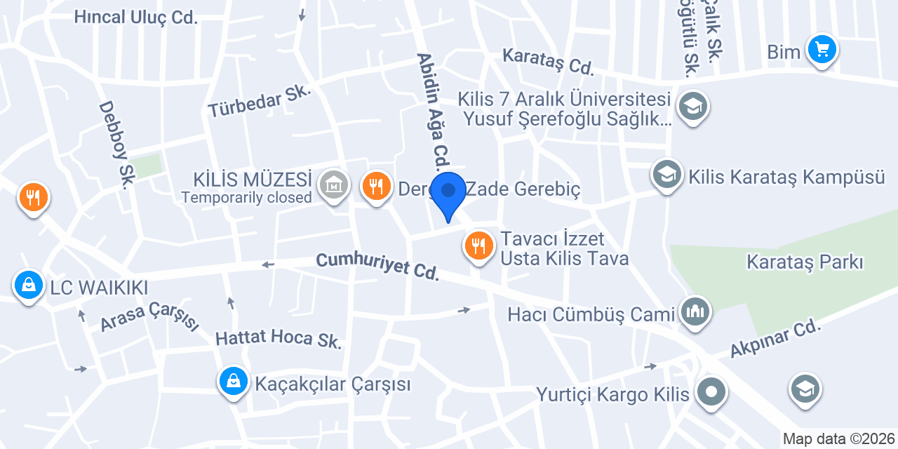 Şafak Kasabı Tavacı Ali Usta konumu