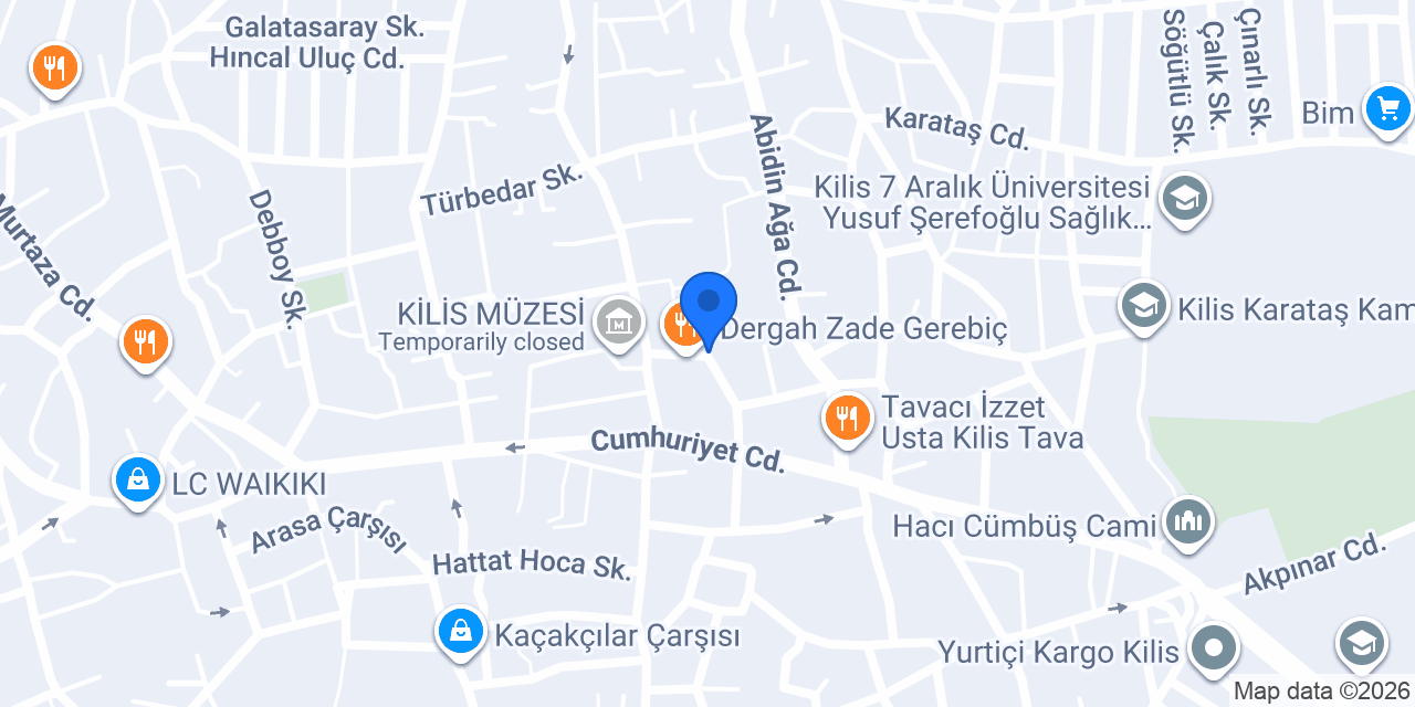 KABALTI Cafe ve Restaurant konumu