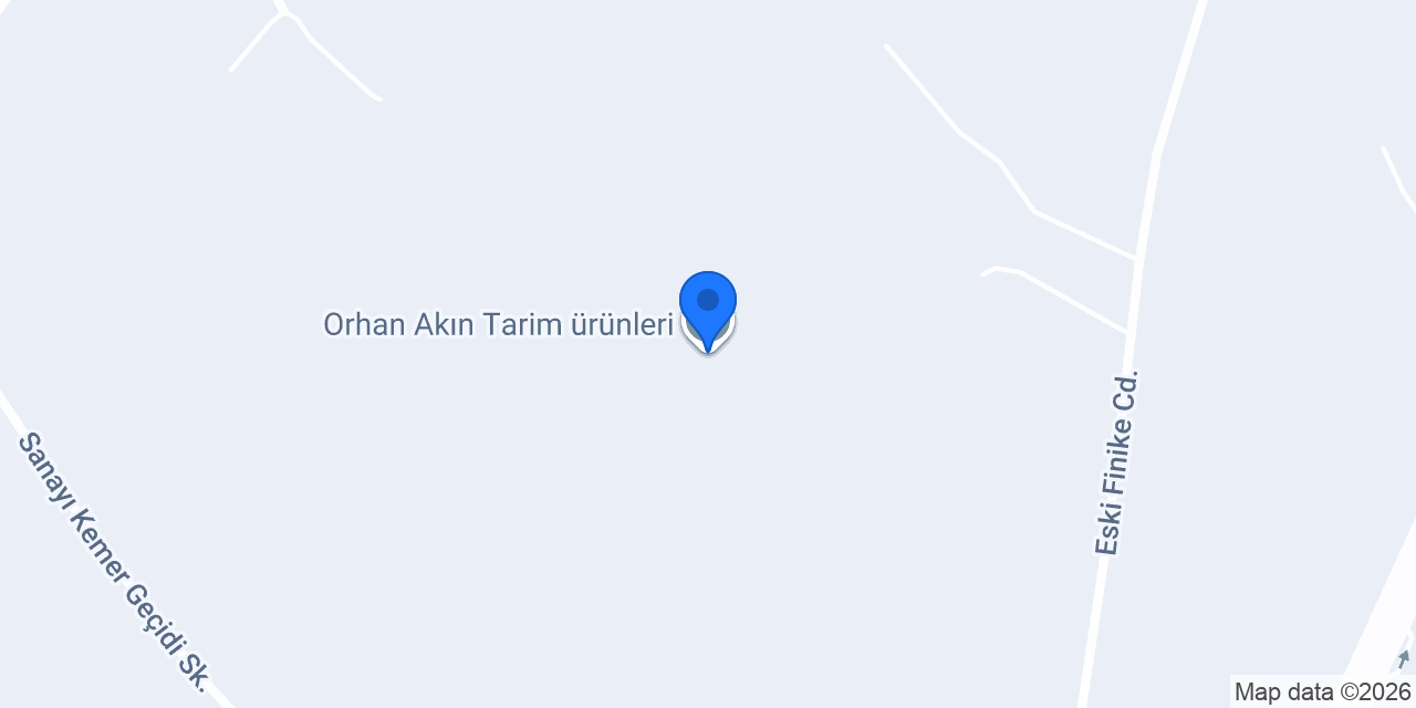 Orhan Akın Tarim ürünleri konumu