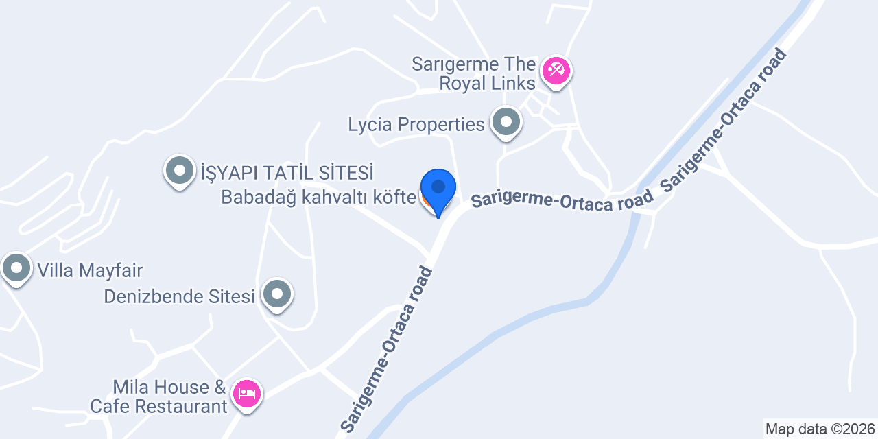 Babadağ Gözleme Evi konumu