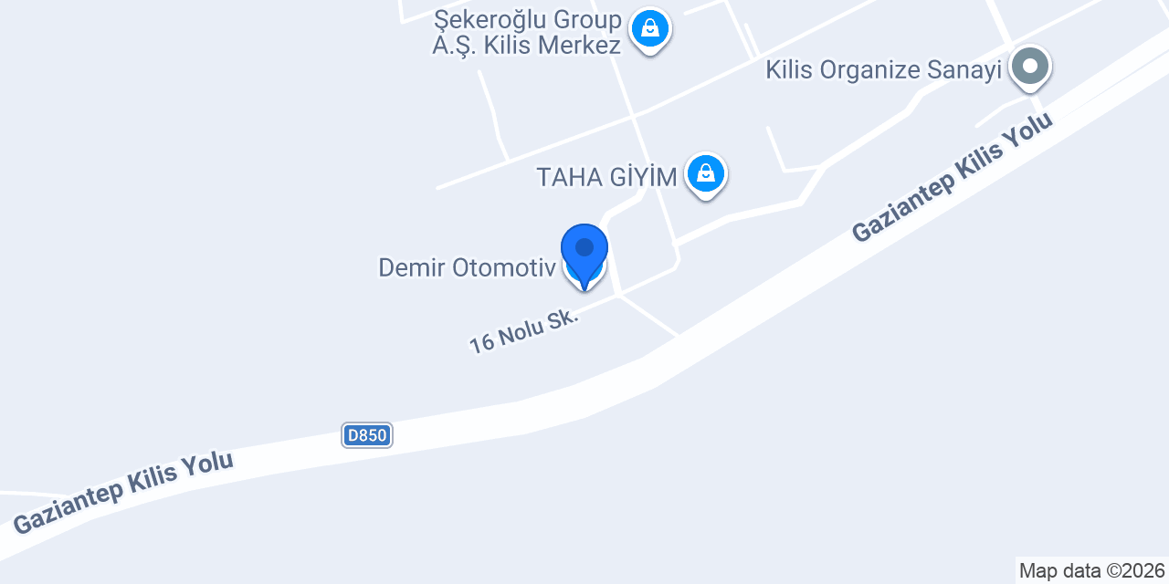Demir Otomotiv konumu