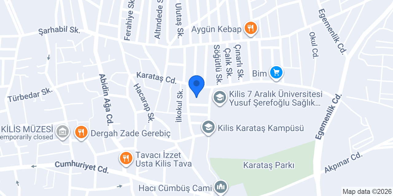 7 Aralık İlköğretim Okulu konumu