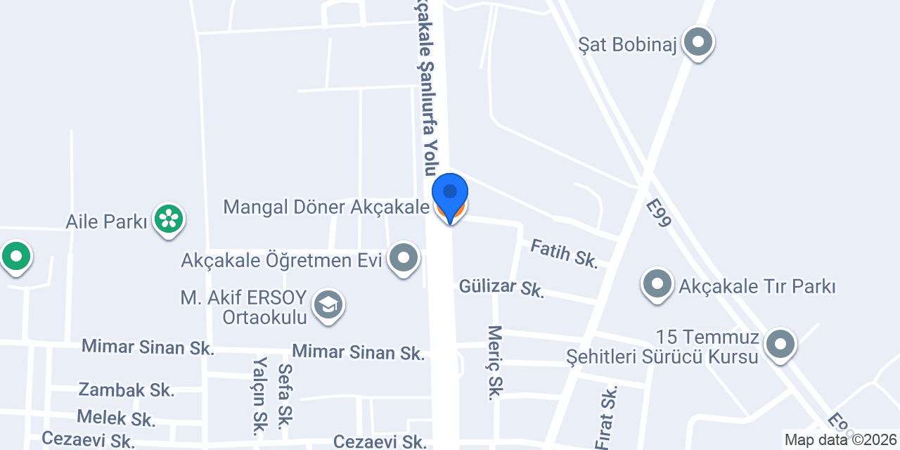 Mangal Döner Akçakale konumu