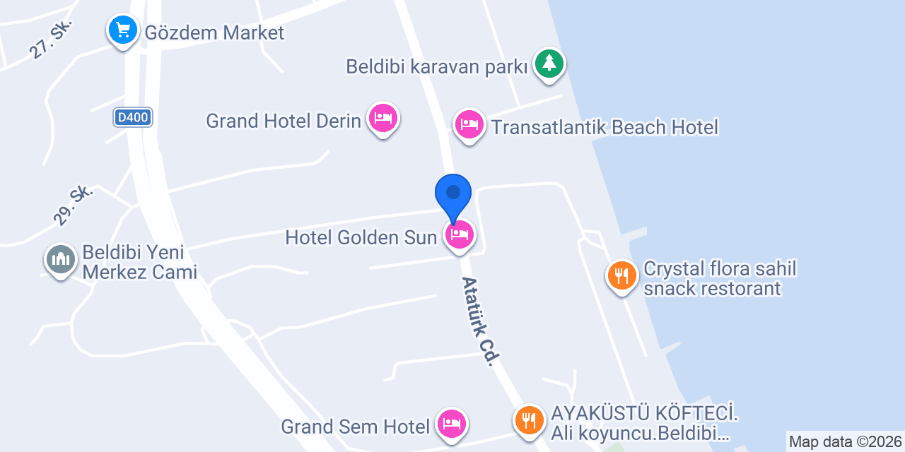 Akdeniz 1 Pansiyon konumu