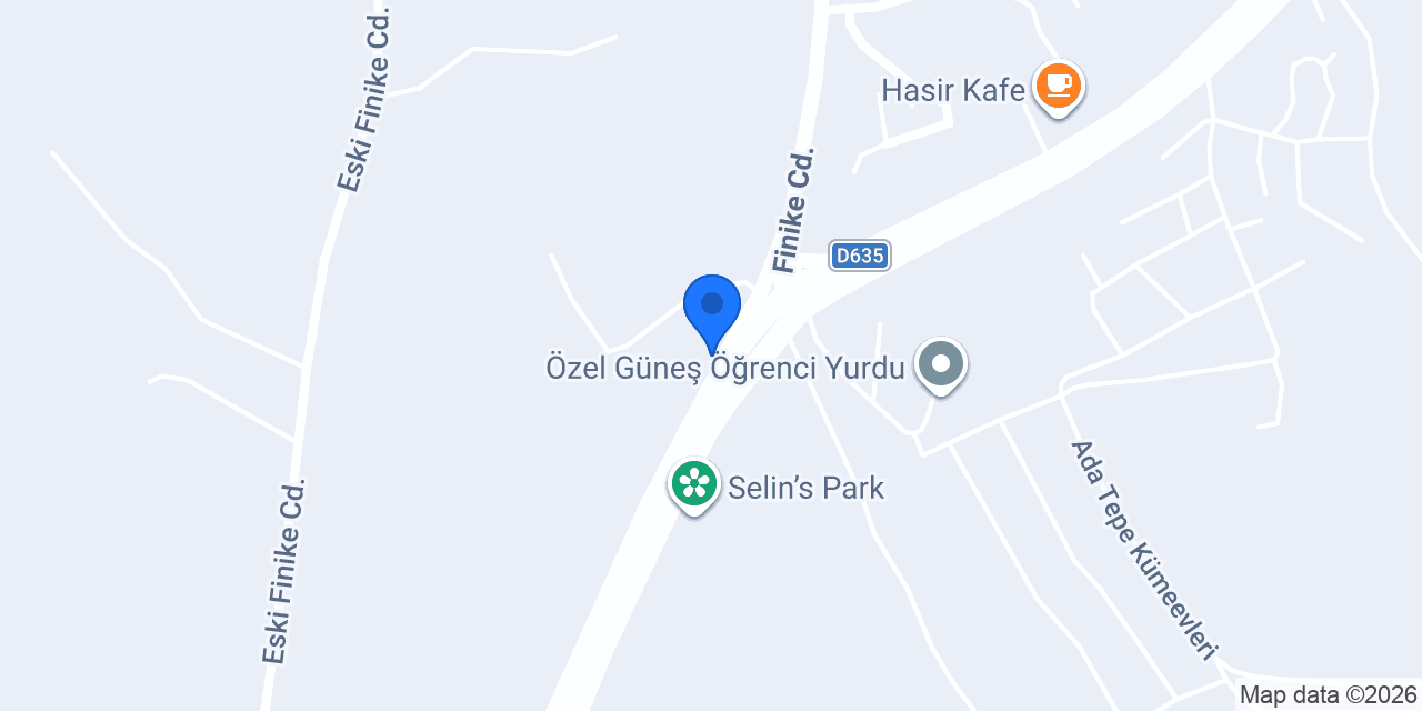 Elmalı Yemek Fabrikası konumu