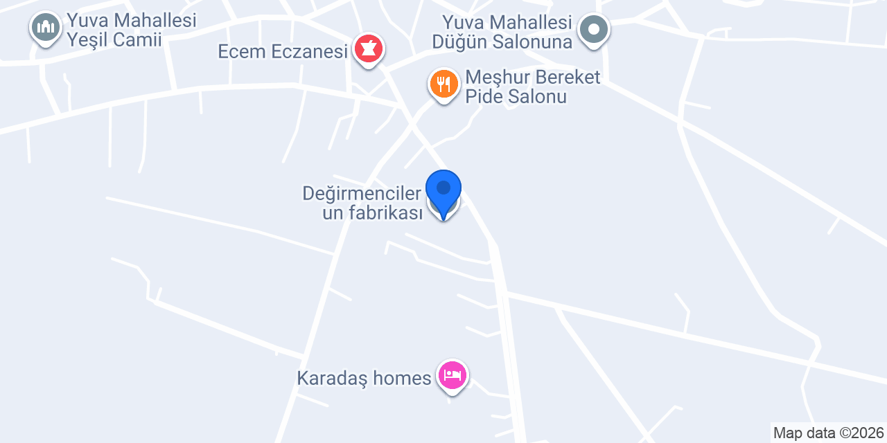 Değirmenciler un fabrikası konumu