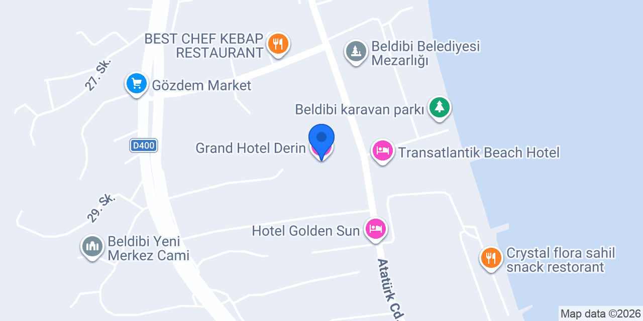 Grand Hotel Derin konumu