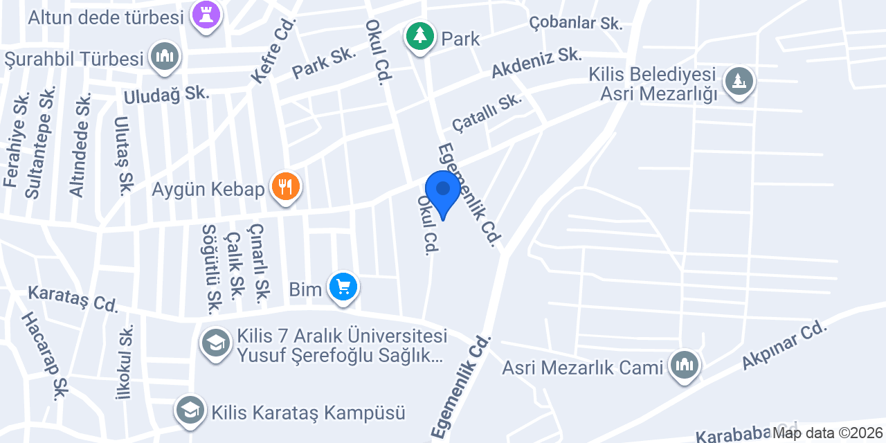 Yakamoz Yemek konumu