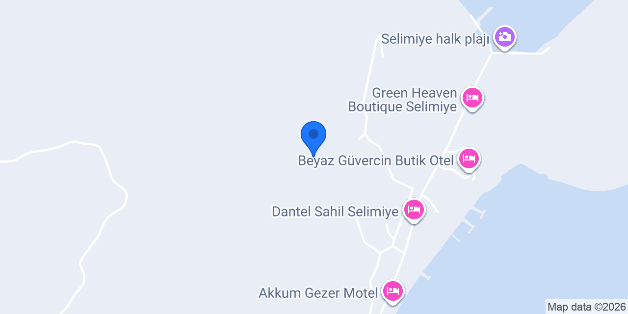 Saklı Bahçe Otel konumu