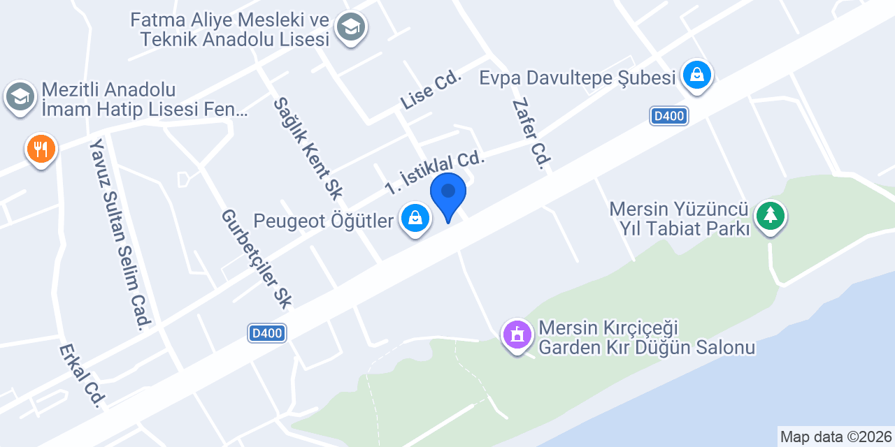 Opel Öğütler konumu