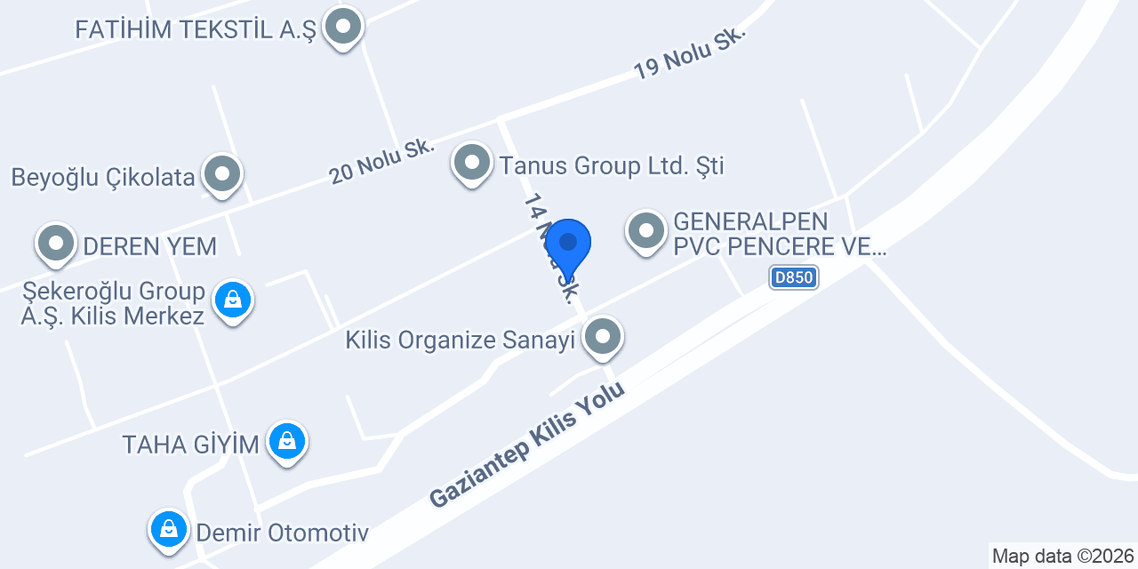 KİLİS GERİ DÖNÜŞÜM konumu