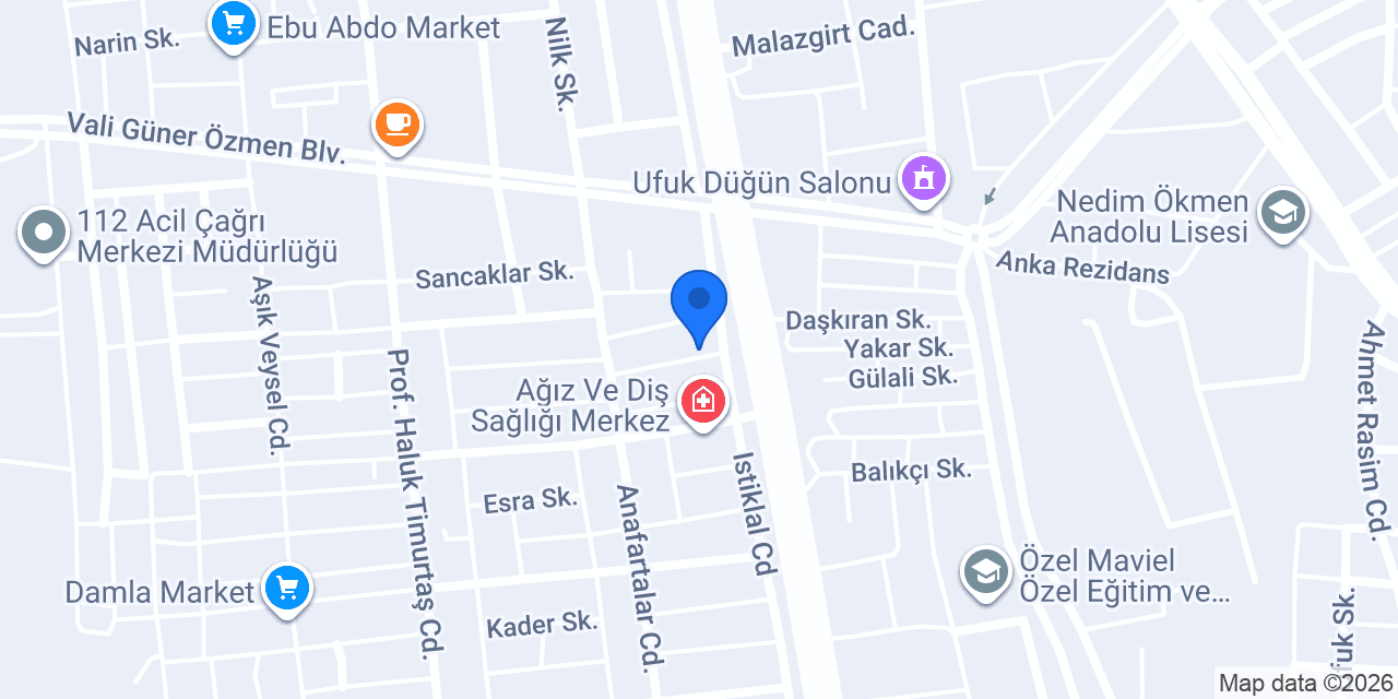 Özkaya Mobilya & Dekorasyon konumu