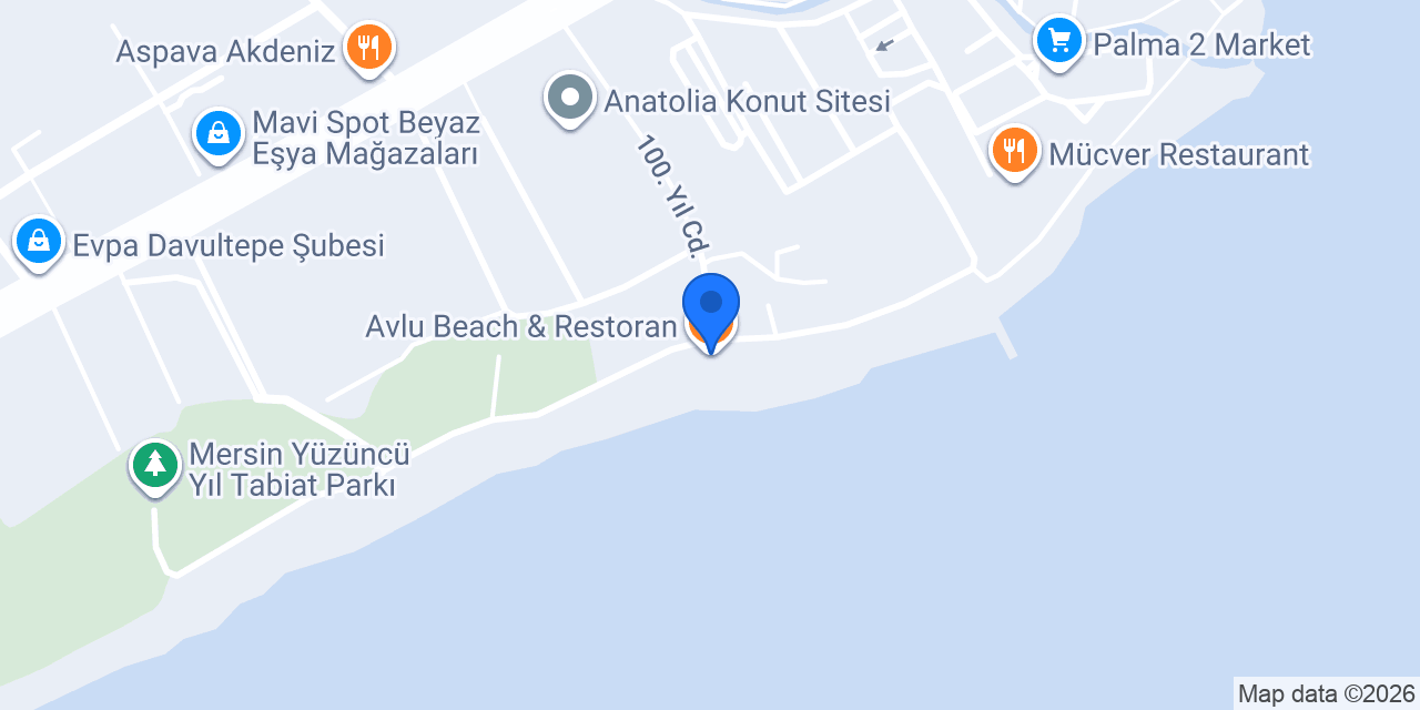 Avlu Beach & Restoran konumu