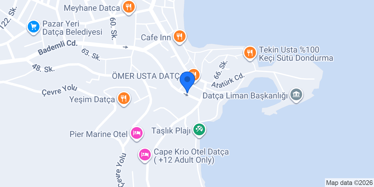 DAtça DAns Spor Kulübü konumu
