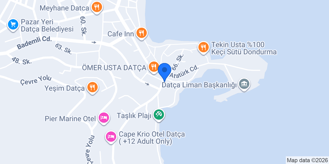 Datça Knidos Taksi konumu