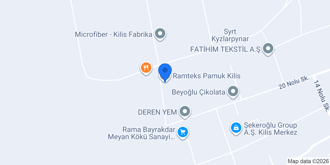 Ramteks Pamuk Kilis konumu
