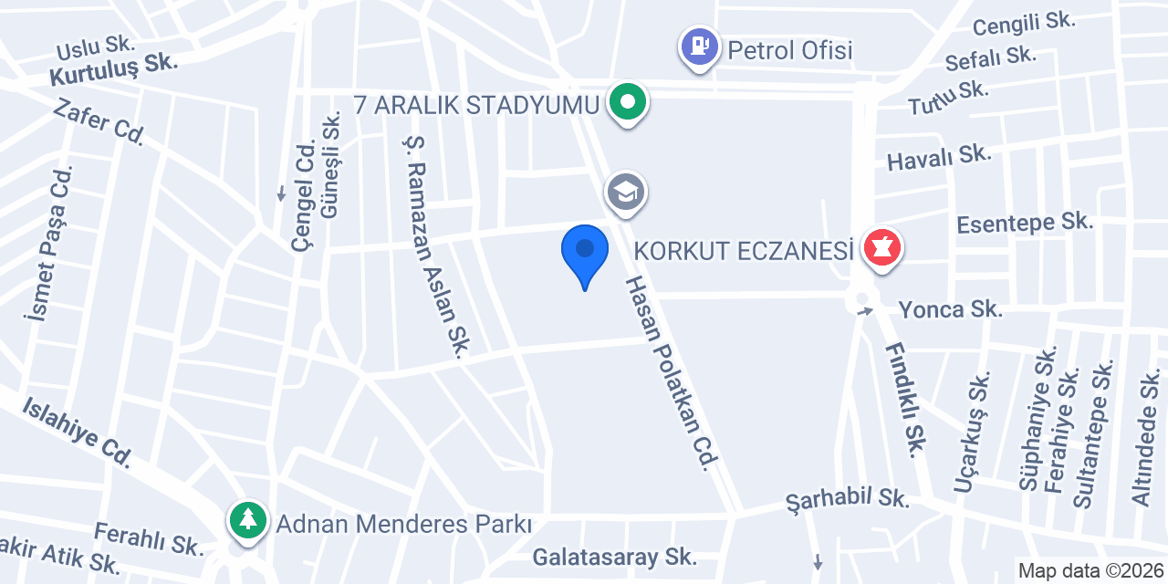 Mavi Hilal Hastanasi konumu