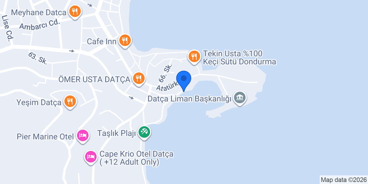 Karaoğlu Yatçılık Datça konumu