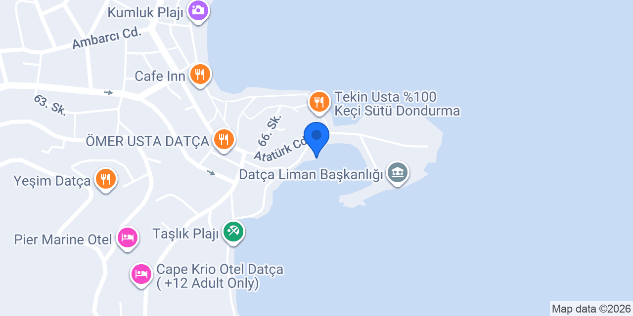 Orçun Kaptan | Datça Mavi Turları | Datça Tekne Turları konumu