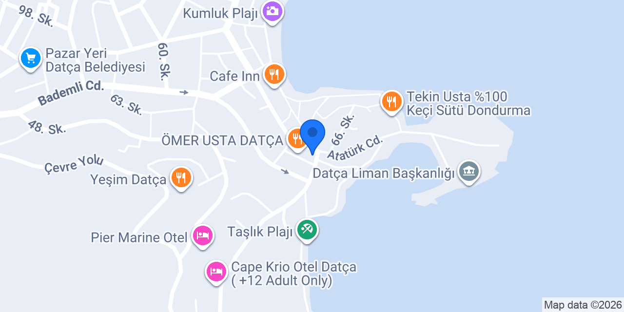 Bazaar Datça konumu