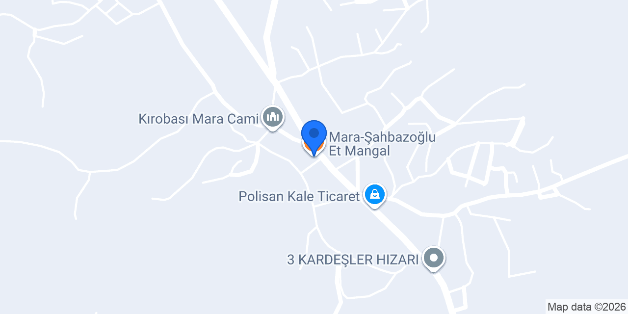 Mara-Şahbazoğlu Et Mangal konumu