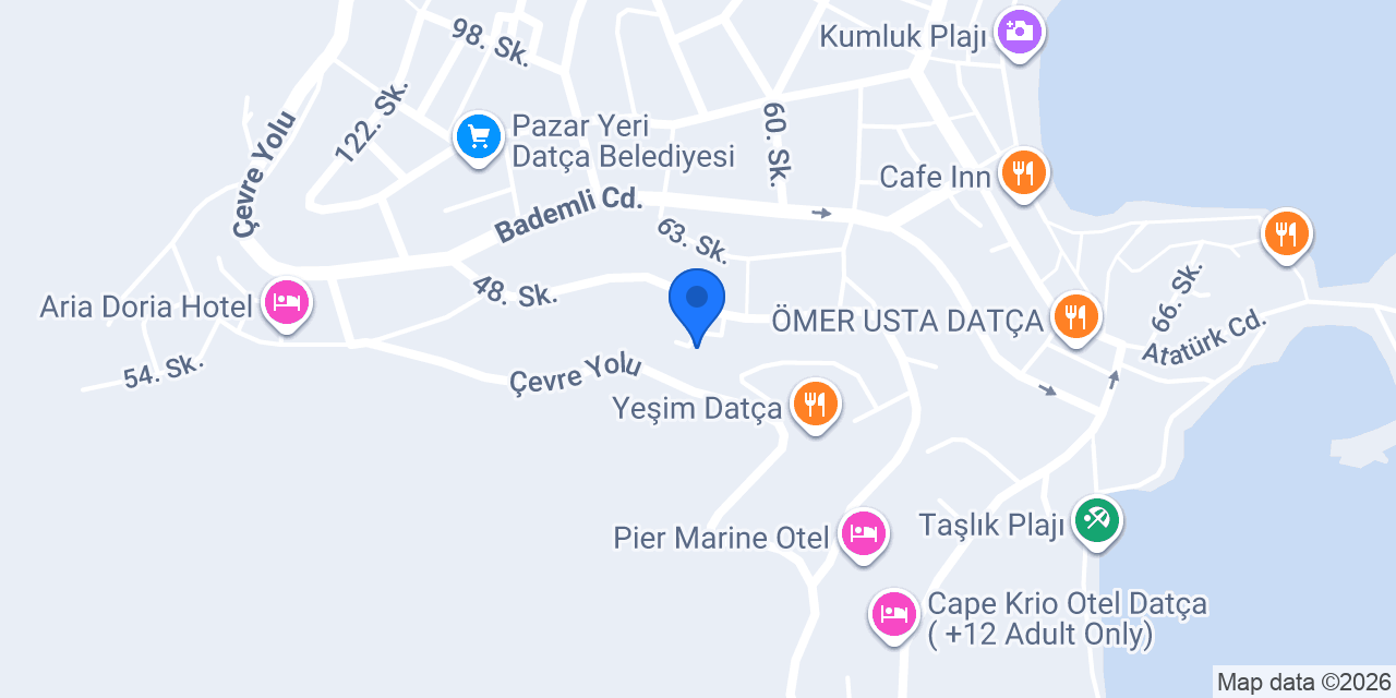 Ela Evleri Datça konumu